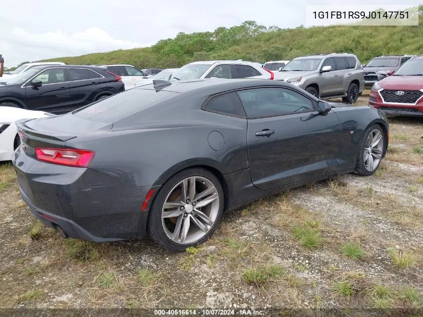 2018 Chevrolet Camaro Lt VIN: 1G1FB1RS9J0147751 Lot: 40516614