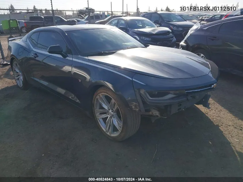 1G1FB1RSXJ0112510 2018 Chevrolet Camaro 1Lt