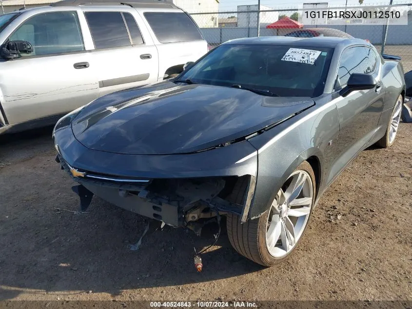 1G1FB1RSXJ0112510 2018 Chevrolet Camaro 1Lt