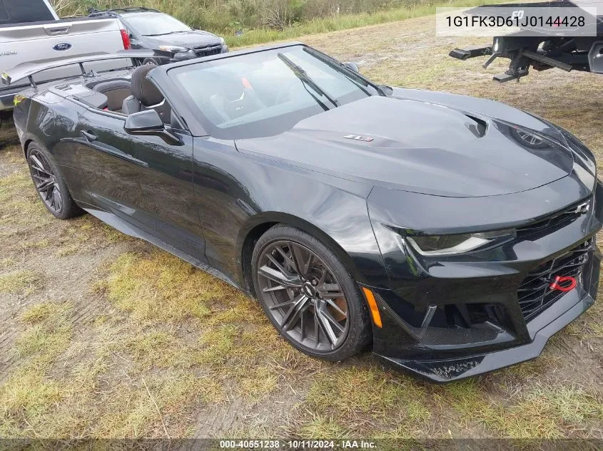 2018 Chevrolet Camaro Zl1 VIN: 1G1FK3D61J0144428 Lot: 40551238