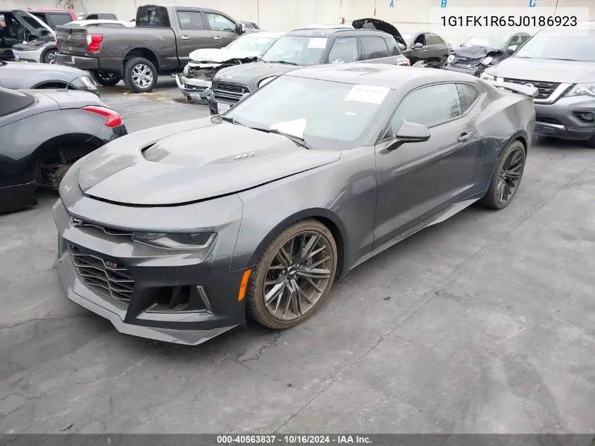 2018 Chevrolet Camaro Zl1 VIN: 1G1FK1R65J0186923 Lot: 40563837