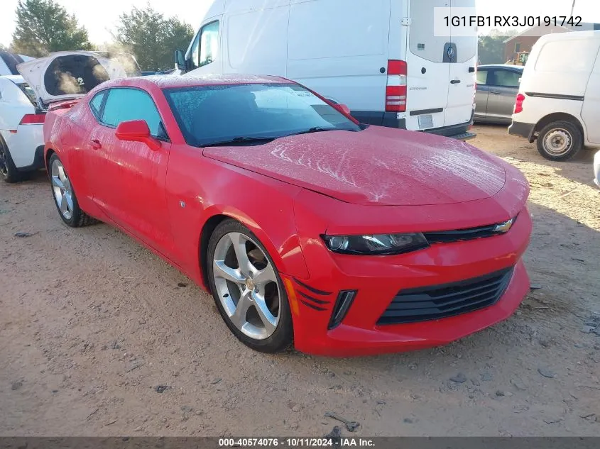 2018 Chevrolet Camaro Lt VIN: 1G1FB1RX3J0191742 Lot: 40574076