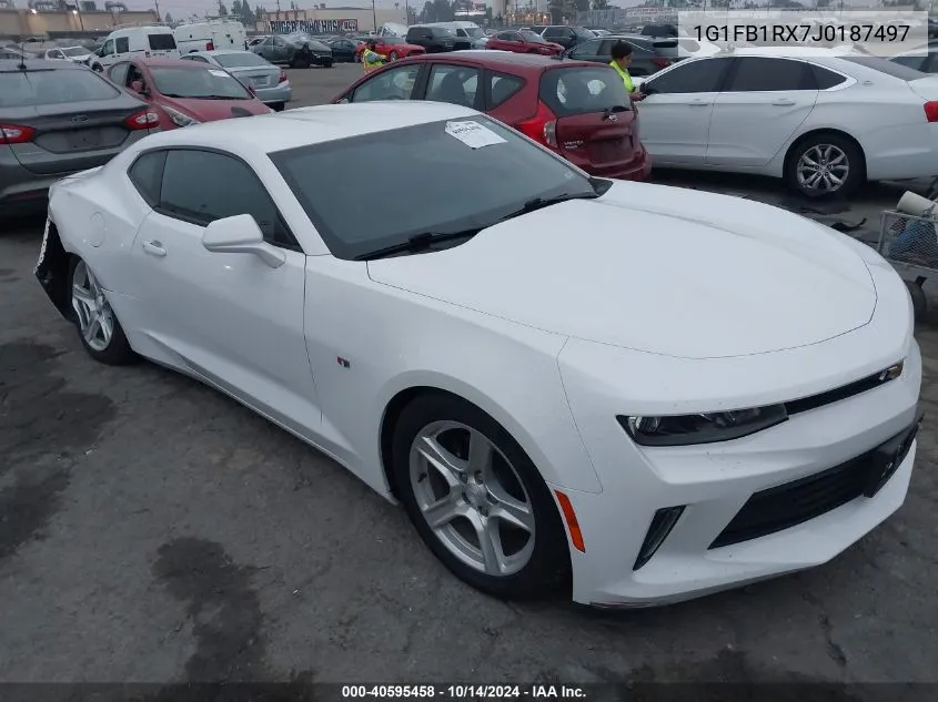 2018 Chevrolet Camaro Lt VIN: 1G1FB1RX7J0187497 Lot: 40595458