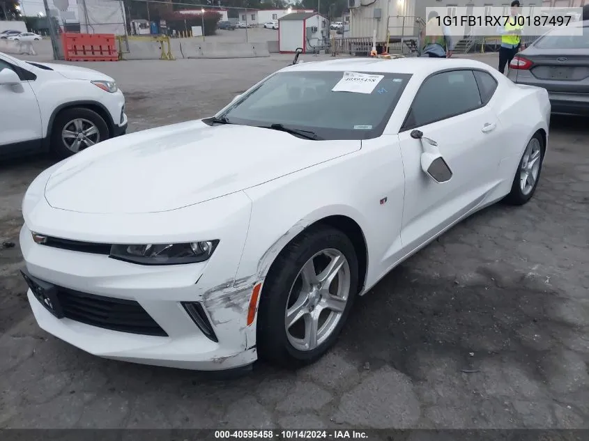 2018 Chevrolet Camaro Lt VIN: 1G1FB1RX7J0187497 Lot: 40595458