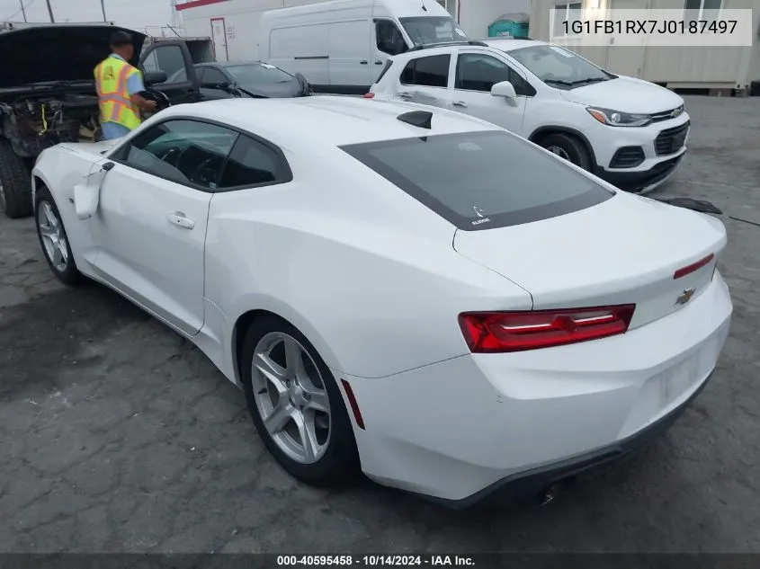 2018 Chevrolet Camaro Lt VIN: 1G1FB1RX7J0187497 Lot: 40595458