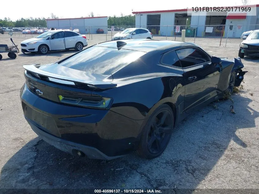 2018 Chevrolet Camaro 1Lt VIN: 1G1FB1RS2J0171969 Lot: 40596137