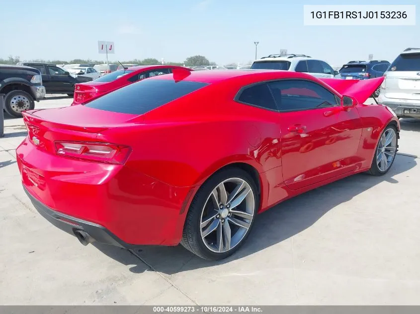 2018 Chevrolet Camaro 1Lt VIN: 1G1FB1RS1J0153236 Lot: 40599273