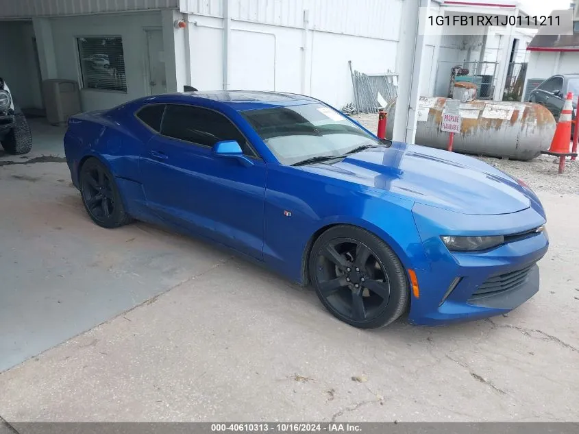 2018 Chevrolet Camaro 1Lt VIN: 1G1FB1RX1J0111211 Lot: 40610313