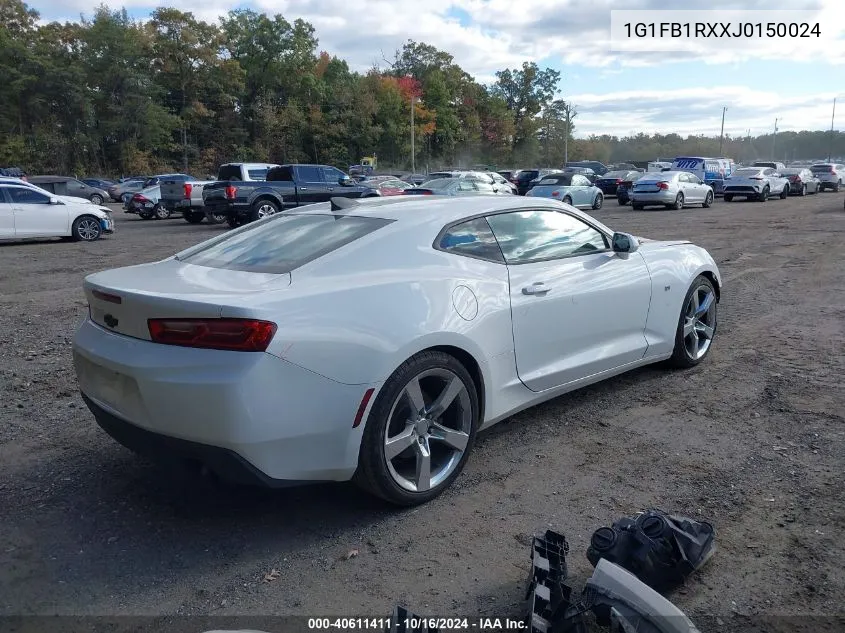 2018 Chevrolet Camaro 1Lt VIN: 1G1FB1RXXJ0150024 Lot: 40611411