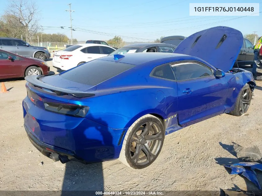 2018 Chevrolet Camaro 1Ss VIN: 1G1FF1R76J0140448 Lot: 40649334