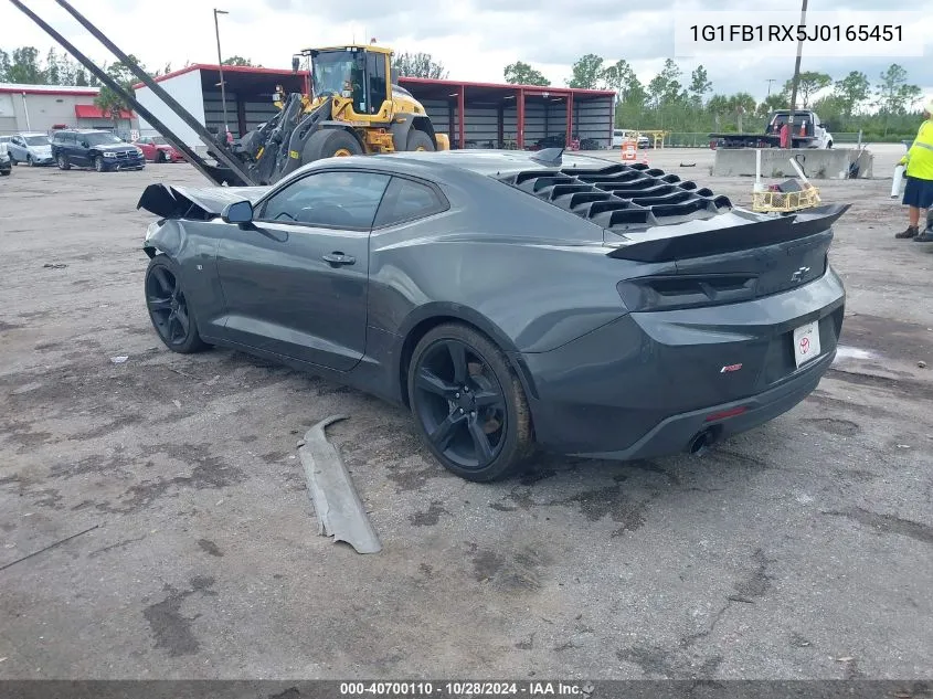 2018 Chevrolet Camaro 1Lt VIN: 1G1FB1RX5J0165451 Lot: 40700110