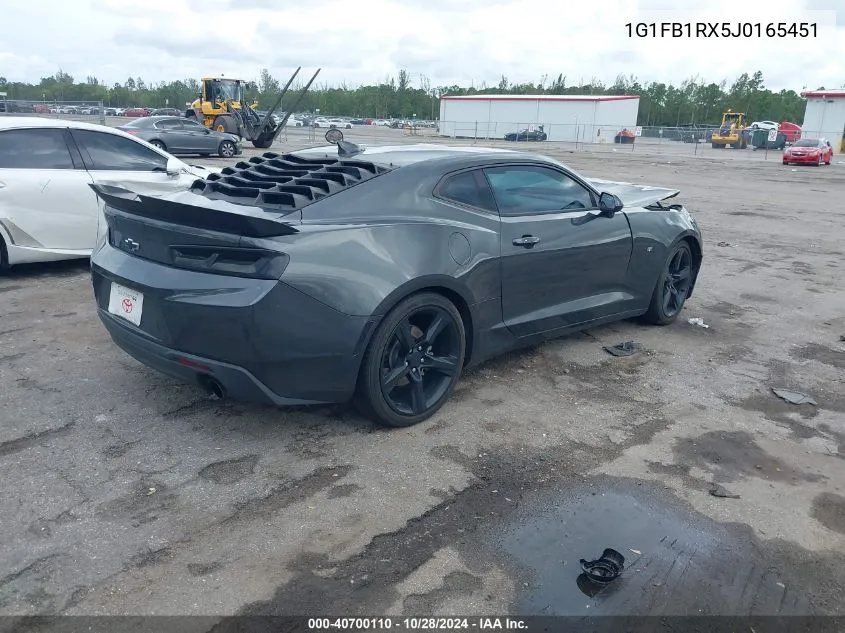 2018 Chevrolet Camaro 1Lt VIN: 1G1FB1RX5J0165451 Lot: 40700110