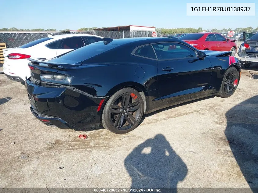 2018 Chevrolet Camaro 2Ss VIN: 1G1FH1R78J0138937 Lot: 40728632