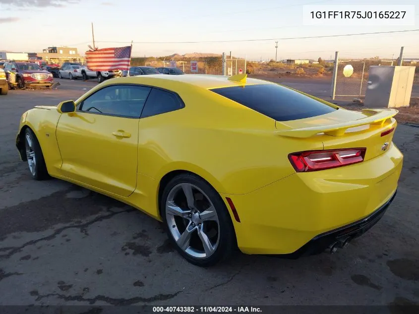 2018 Chevrolet Camaro 1Ss VIN: 1G1FF1R75J0165227 Lot: 40743382