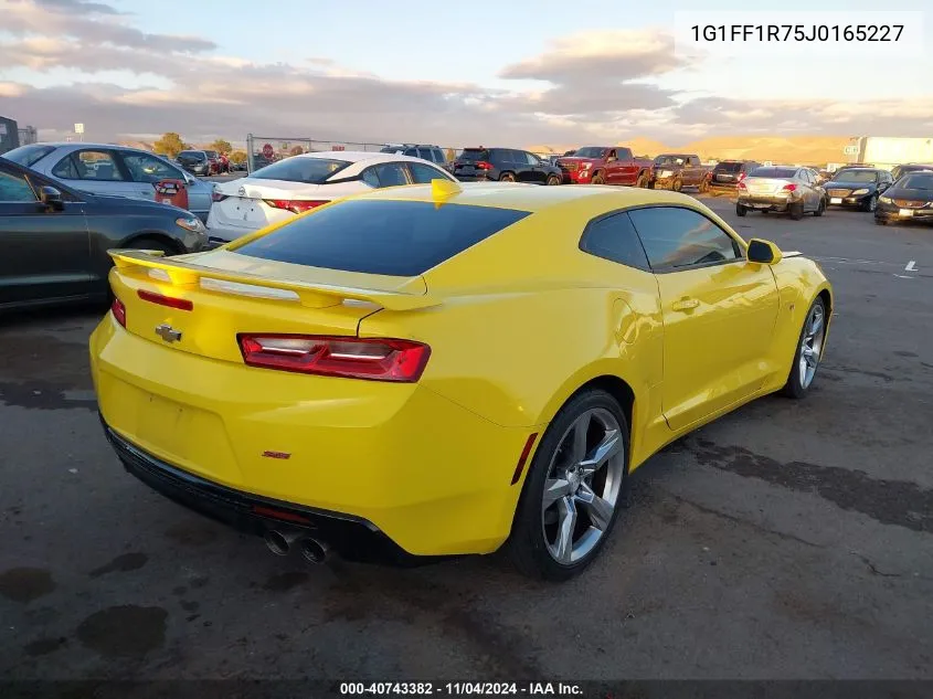 2018 Chevrolet Camaro 1Ss VIN: 1G1FF1R75J0165227 Lot: 40743382