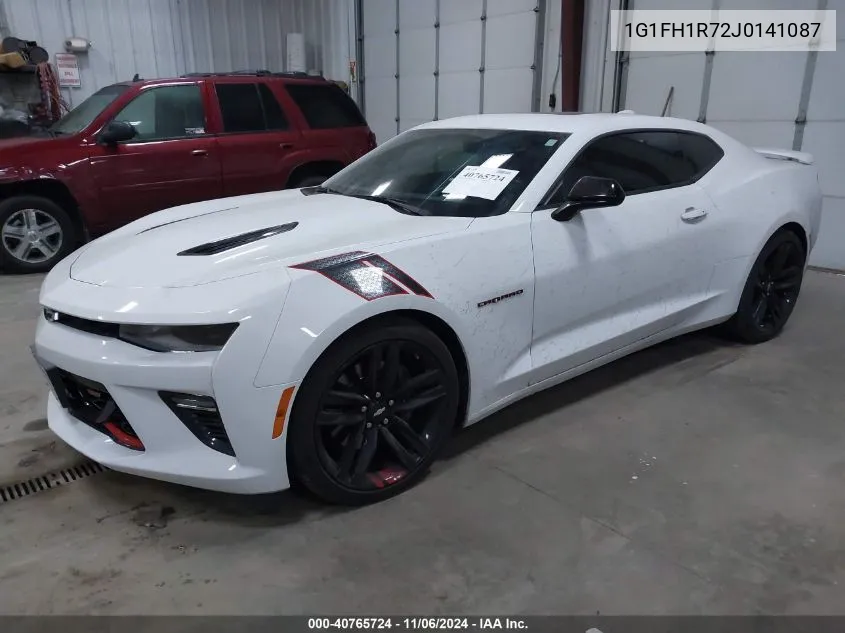 2018 Chevrolet Camaro 2Ss VIN: 1G1FH1R72J0141087 Lot: 40765724