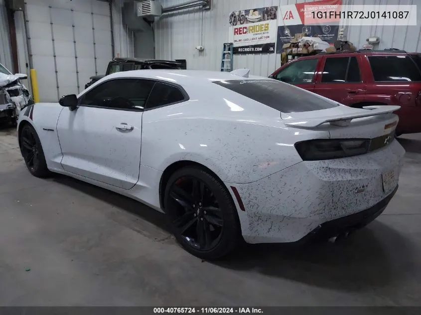 2018 Chevrolet Camaro 2Ss VIN: 1G1FH1R72J0141087 Lot: 40765724