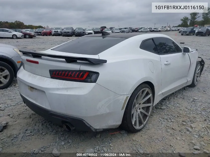 2018 Chevrolet Camaro 1Lt VIN: 1G1FB1RXXJ0116150 Lot: 40788932