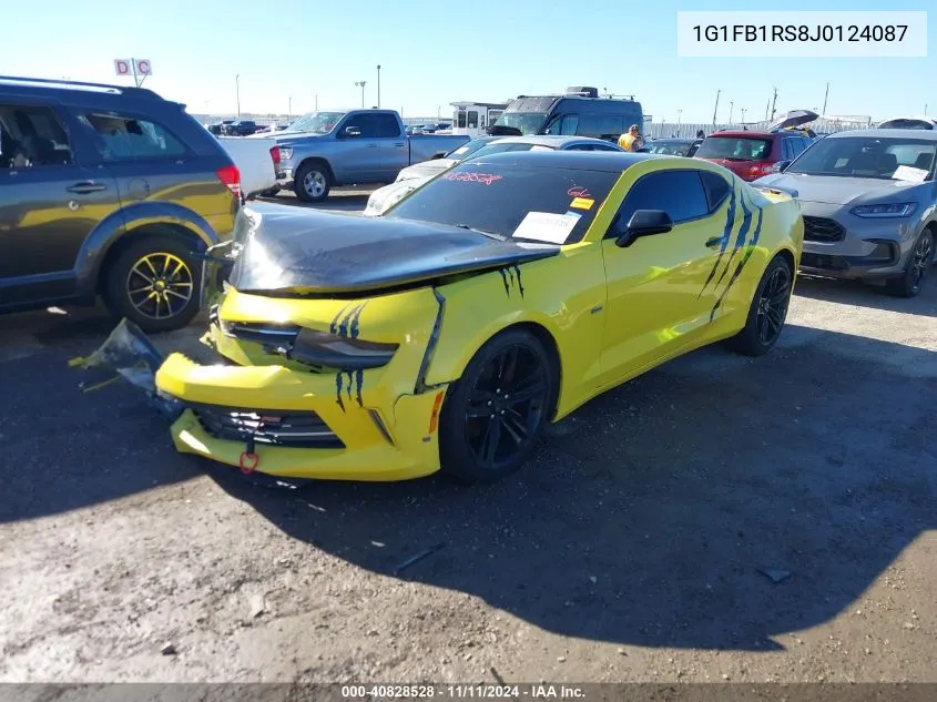 2018 Chevrolet Camaro 1Lt VIN: 1G1FB1RS8J0124087 Lot: 40828528