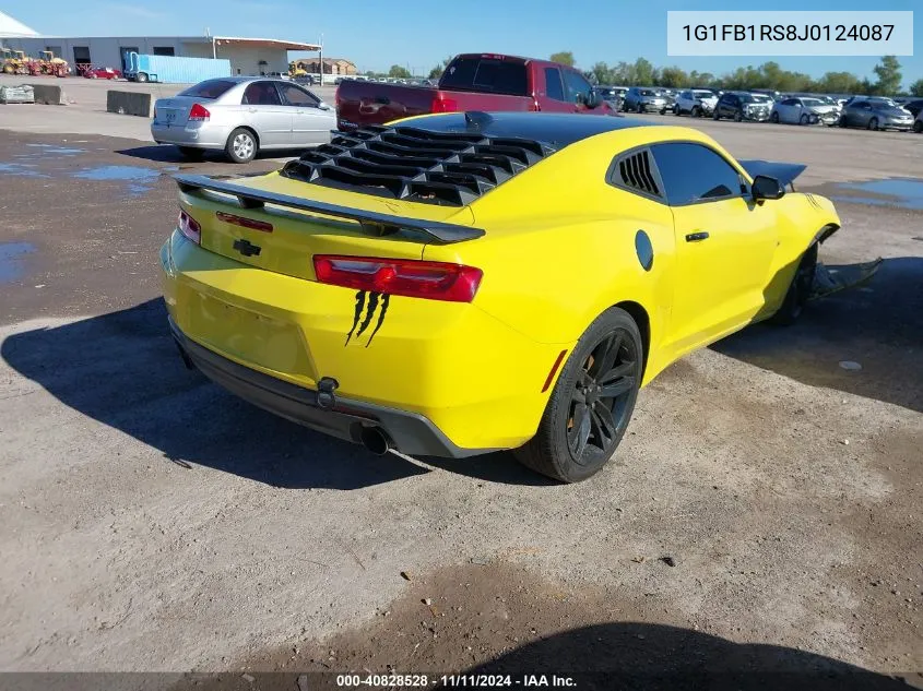 2018 Chevrolet Camaro 1Lt VIN: 1G1FB1RS8J0124087 Lot: 40828528