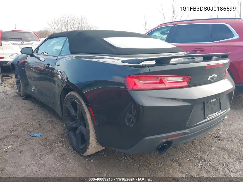 2018 Chevrolet Camaro 1Lt VIN: 1G1FB3DS0J0186599 Lot: 40889213