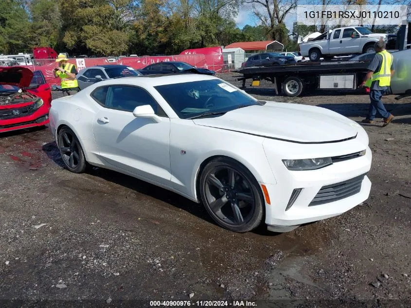 2018 Chevrolet Camaro 1Lt VIN: 1G1FB1RSXJ0110210 Lot: 40900976