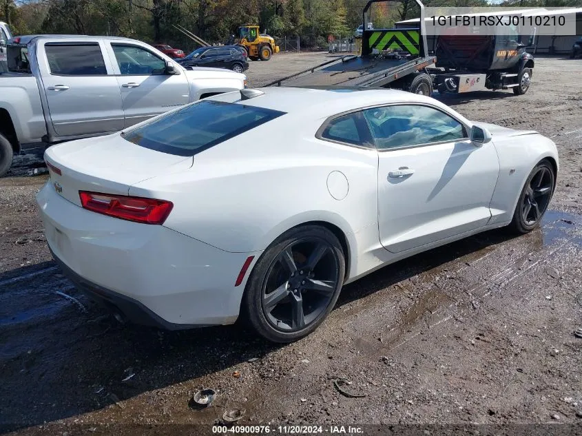 2018 Chevrolet Camaro 1Lt VIN: 1G1FB1RSXJ0110210 Lot: 40900976