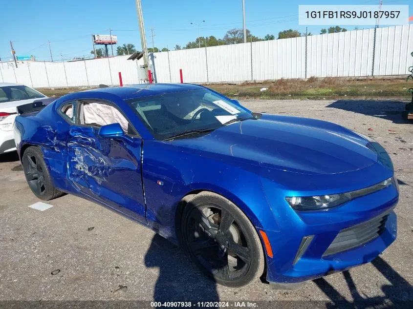 2018 Chevrolet Camaro 1Lt VIN: 1G1FB1RS9J0187957 Lot: 40907938