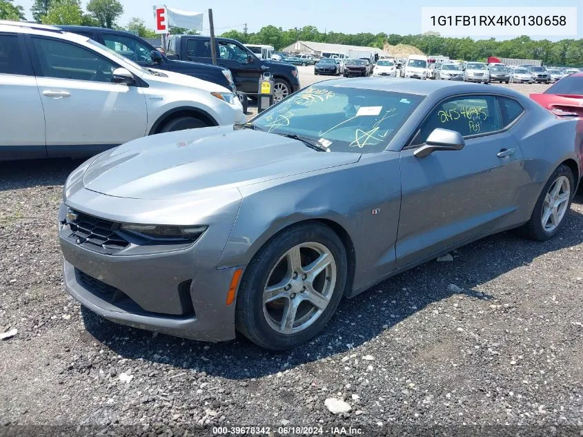 1G1FB1RX4K0130658 2019 Chevrolet Camaro 1Lt