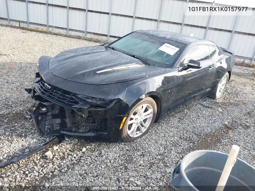 2019 Chevrolet Camaro Ls/Lt VIN: 1G1FB1RX1K0157977 Lot: 39812427