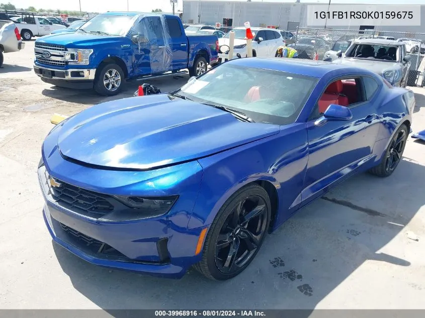 2019 Chevrolet Camaro 1Lt VIN: 1G1FB1RS0K0159675 Lot: 39968916