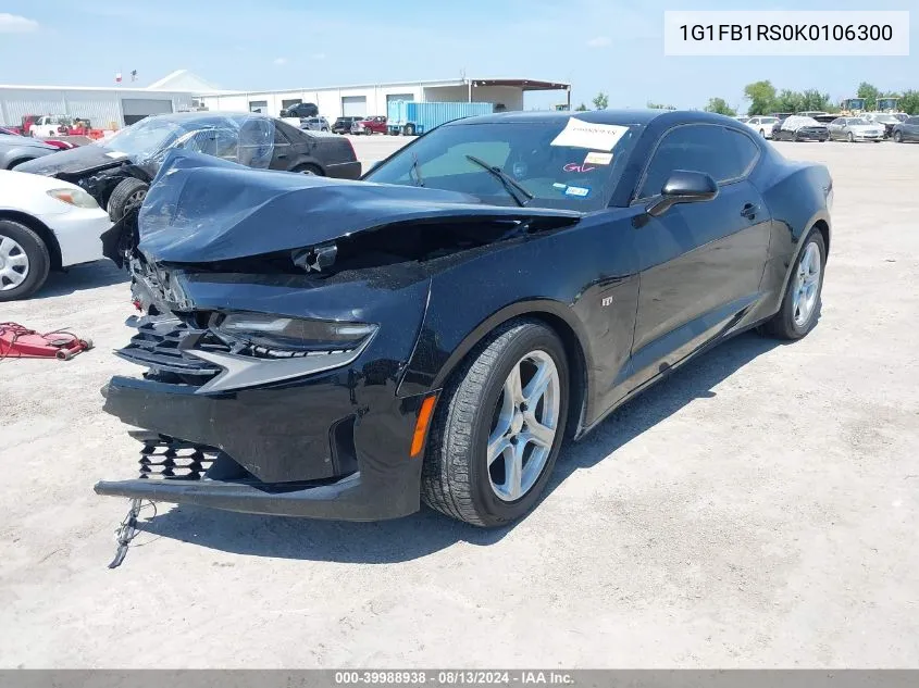 2019 Chevrolet Camaro 1Lt VIN: 1G1FB1RS0K0106300 Lot: 39988938