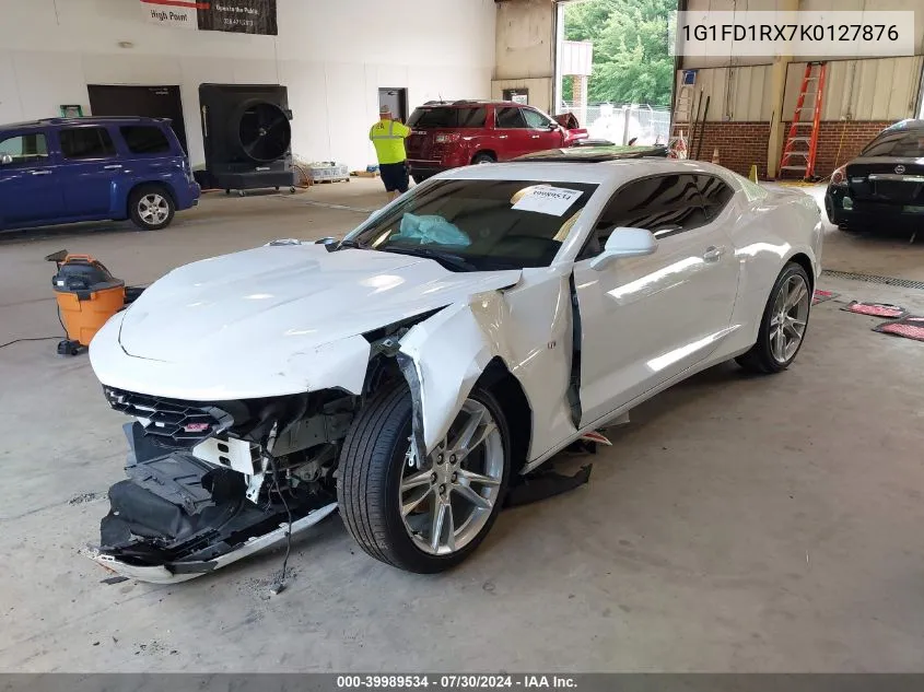 2019 Chevrolet Camaro 2Lt VIN: 1G1FD1RX7K0127876 Lot: 39989534