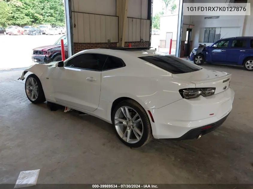 2019 Chevrolet Camaro 2Lt VIN: 1G1FD1RX7K0127876 Lot: 39989534