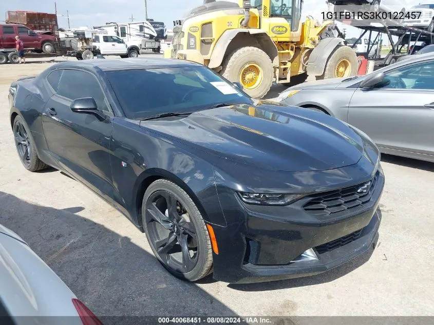 2019 Chevrolet Camaro 1Lt VIN: 1G1FB1RS3K0122457 Lot: 40068451