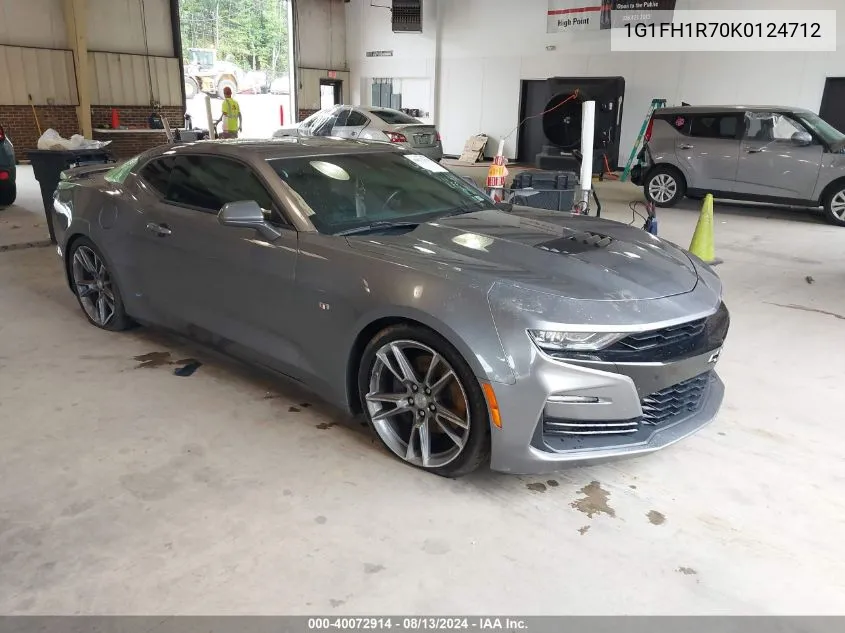 2019 Chevrolet Camaro 2Ss VIN: 1G1FH1R70K0124712 Lot: 40072914