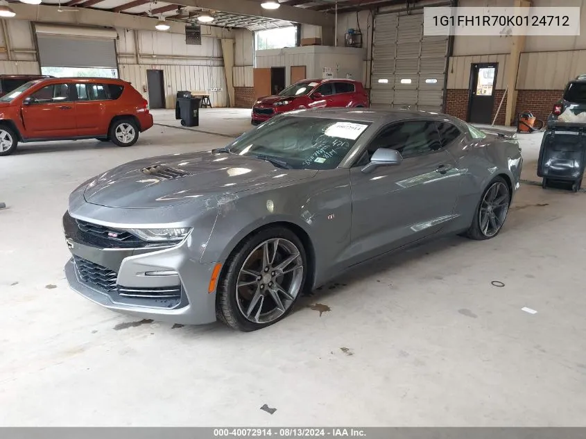 2019 Chevrolet Camaro 2Ss VIN: 1G1FH1R70K0124712 Lot: 40072914