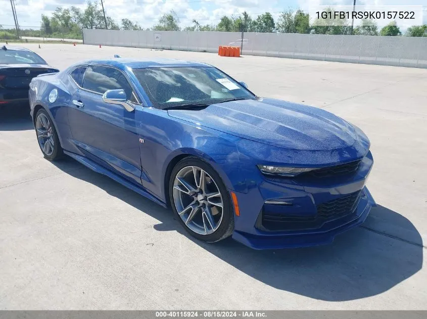 2019 Chevrolet Camaro 1Lt VIN: 1G1FB1RS9K0157522 Lot: 40115924