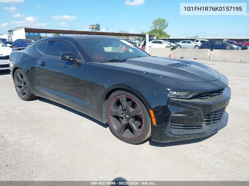 2019 Chevrolet Camaro 2Ss VIN: 1G1FH1R76K0157195 Lot: 40216498