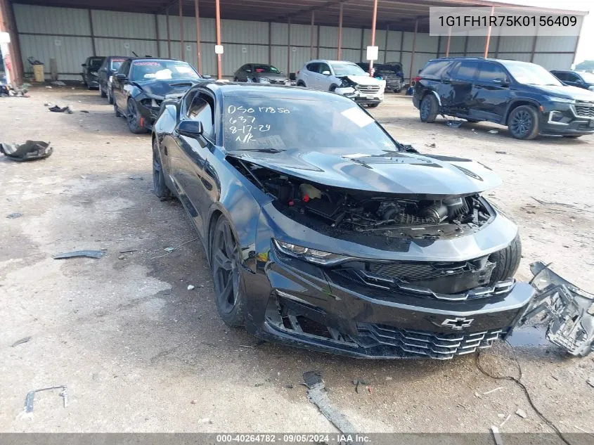 2019 Chevrolet Camaro Ss VIN: 1G1FH1R75K0156409 Lot: 40264782