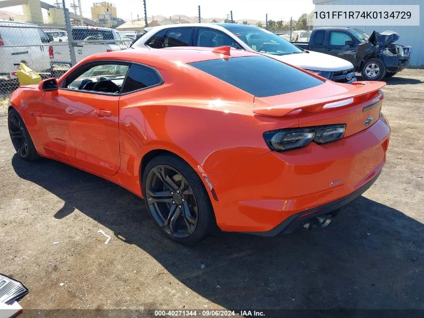 2019 Chevrolet Camaro 1Ss VIN: 1G1FF1R74K0134729 Lot: 40271344