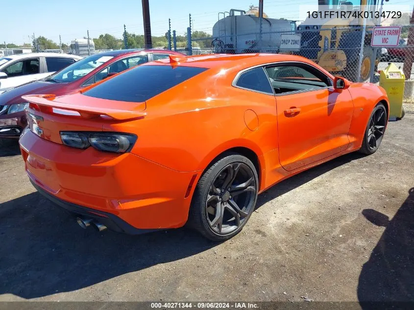 2019 Chevrolet Camaro 1Ss VIN: 1G1FF1R74K0134729 Lot: 40271344