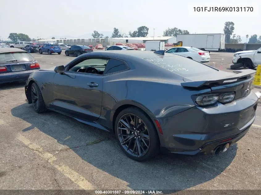 2019 Chevrolet Camaro Zl1 VIN: 1G1FJ1R69K0131170 Lot: 40301887