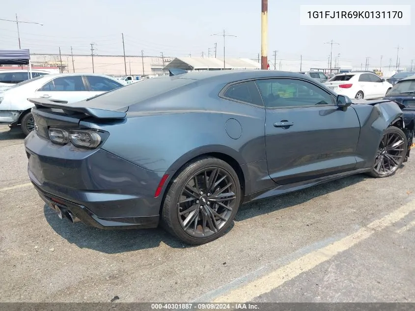 2019 Chevrolet Camaro Zl1 VIN: 1G1FJ1R69K0131170 Lot: 40301887