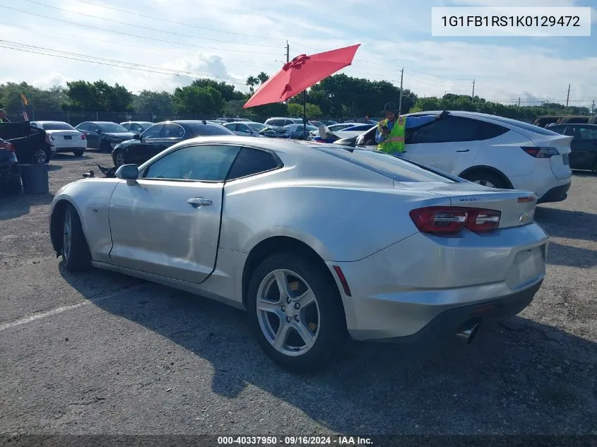 2019 Chevrolet Camaro 1Lt VIN: 1G1FB1RS1K0129472 Lot: 40337950