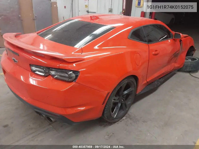 1G1FH1R74K0152075 2019 Chevrolet Camaro 2Ss