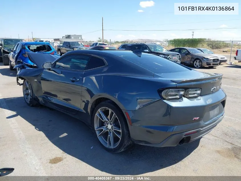 2019 Chevrolet Camaro Ls/Lt VIN: 1G1FB1RX4K0136864 Lot: 40405367