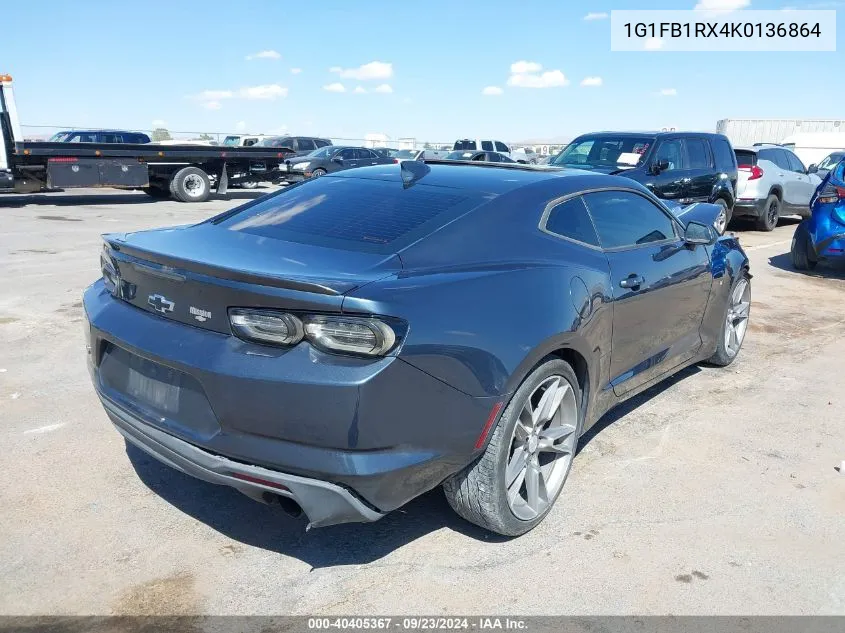 2019 Chevrolet Camaro Ls/Lt VIN: 1G1FB1RX4K0136864 Lot: 40405367