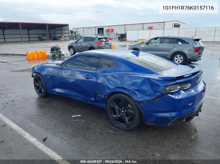 2019 Chevrolet Camaro 2Ss VIN: 1G1FH1R76K0157116 Lot: 40426307