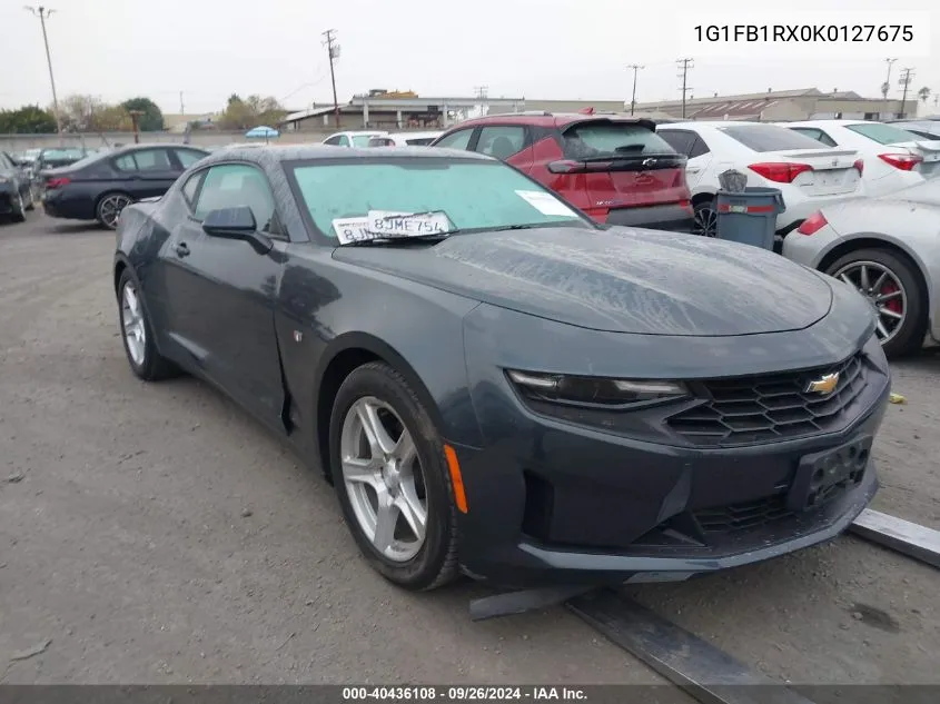 2019 Chevrolet Camaro 1Lt VIN: 1G1FB1RX0K0127675 Lot: 40436108